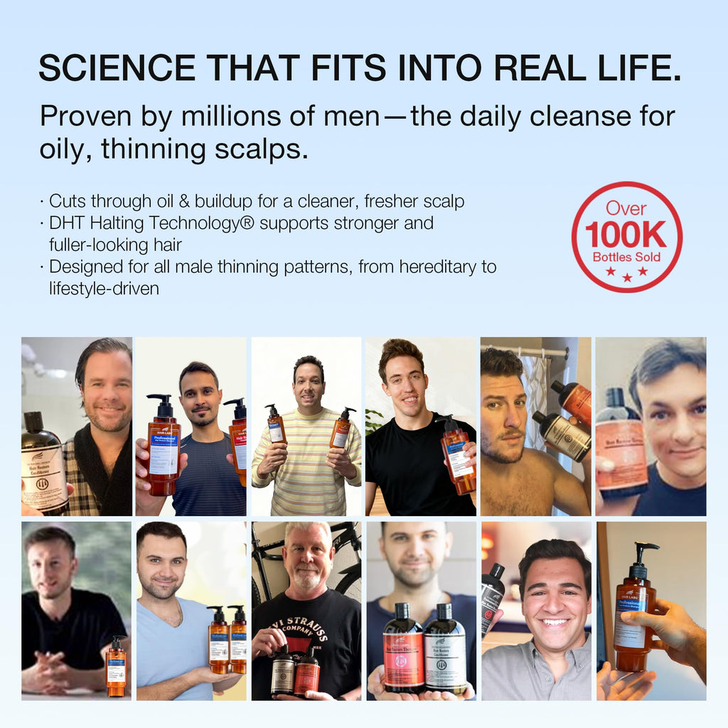 Hair Labs Professional Strength Hair Restore Shampoo for Men | DHT Blocker