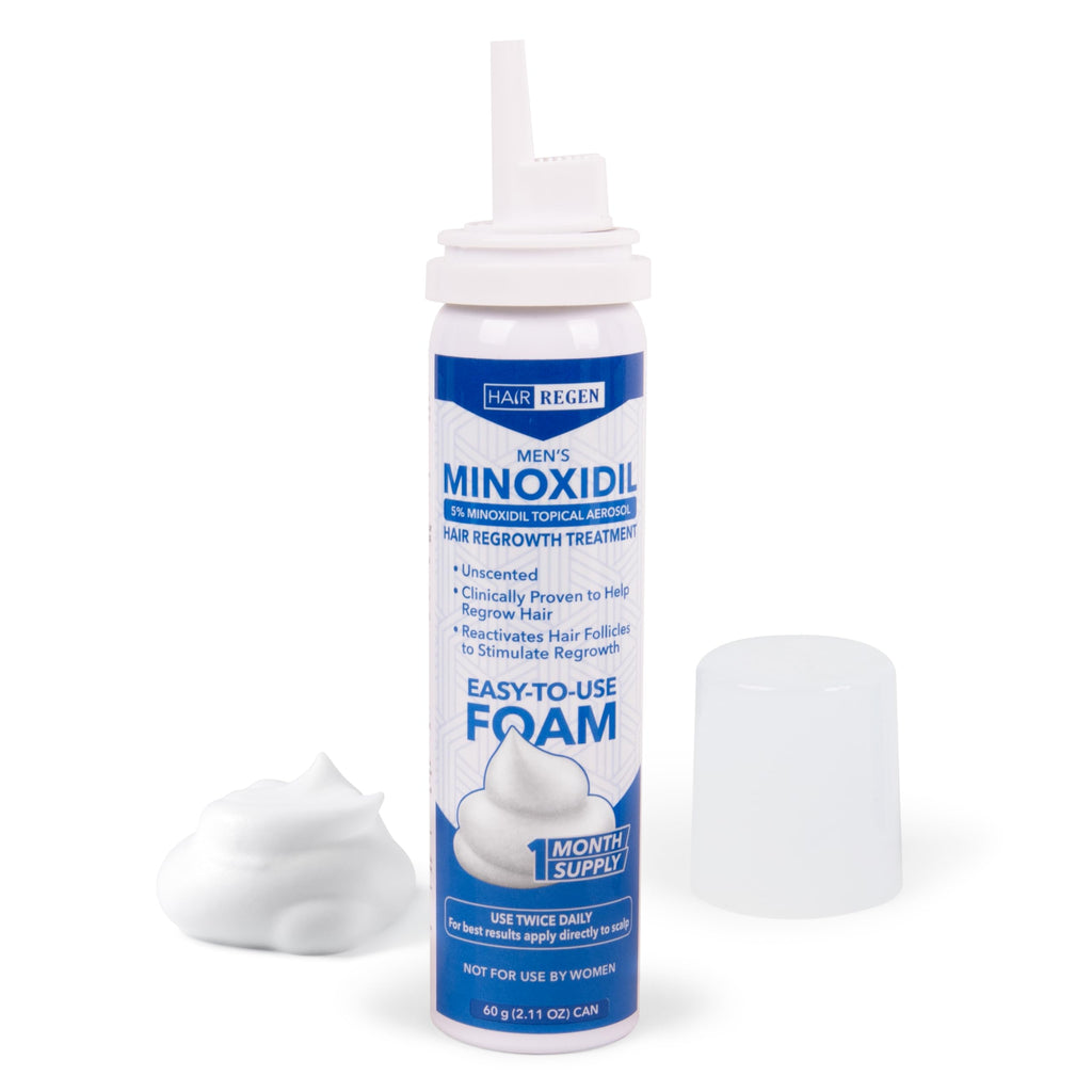 Hair Regen Minoxidil Foam 5% for Men – 6 Pack (6 Months)