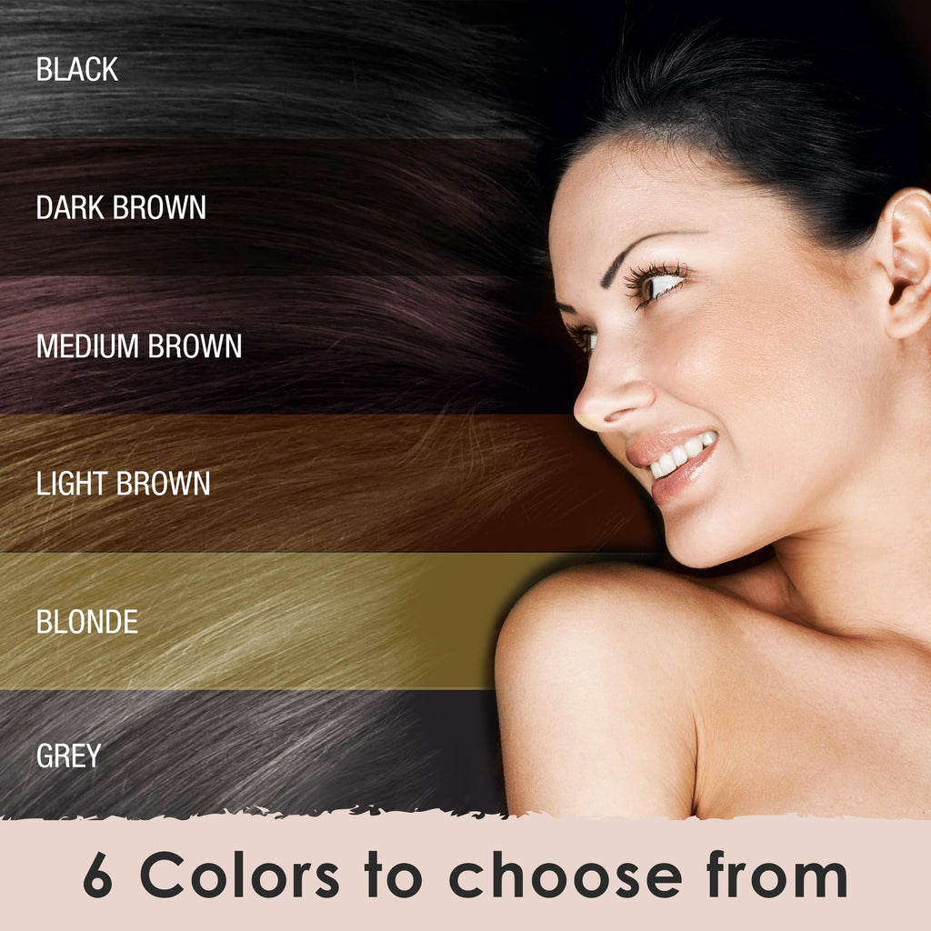 Hair Fibers for Thinning Hair | Plant-Based, Non-Itchy Coverage (Dark Brown) | Hair Thickness Maximizer