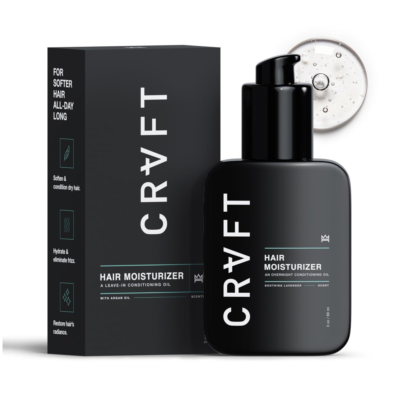 CRVFT Daily Leave-In Conditioner for Men | 30 Day Supply | Hair Moisturizer – Hair Craft Co.