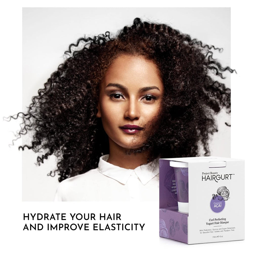 Hairgurt Coconut Acai Curl Perfecting Hair Set — Shampoo, Conditioner & Mask (Sulfate-Free)
