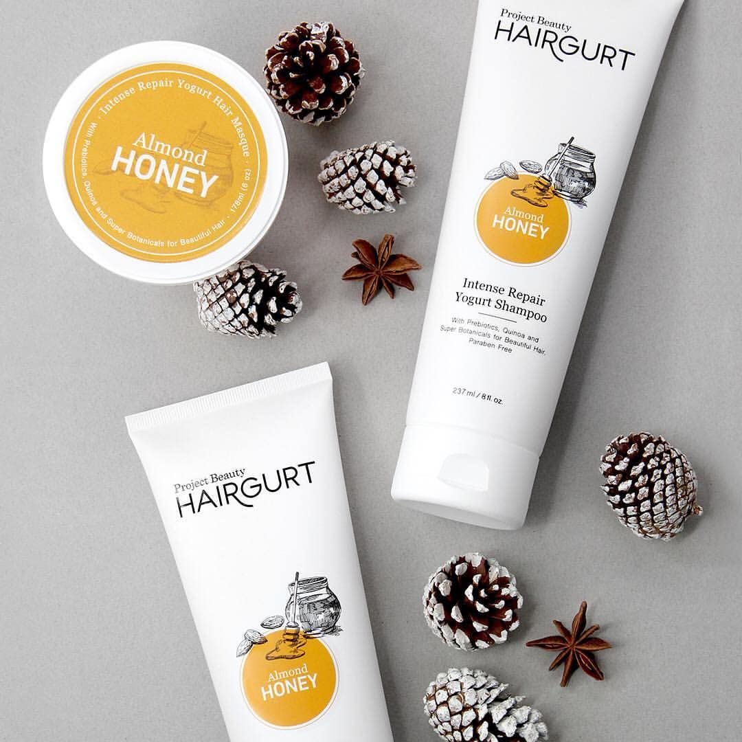 Hairgurt Intense Repair Almond-Honey Conditioner Set — Shampoo, Conditioner & Hair Mask for Dry, Damaged, Frizzy Hair (8 fl oz)