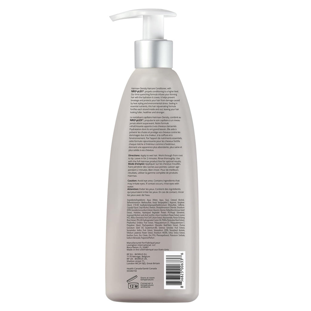 Hairmax Density Shampoo & Conditioner – Anti-Thinning Formula | Sulfate & Paraben-Free | 10 fl oz Each