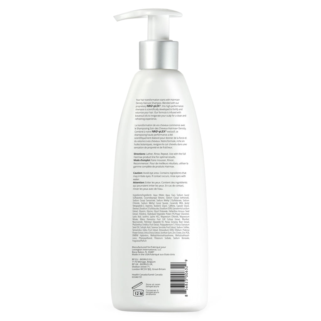 Hairmax Density Shampoo for Thinning Hair – Cleanse & Exfoliate (10 oz)