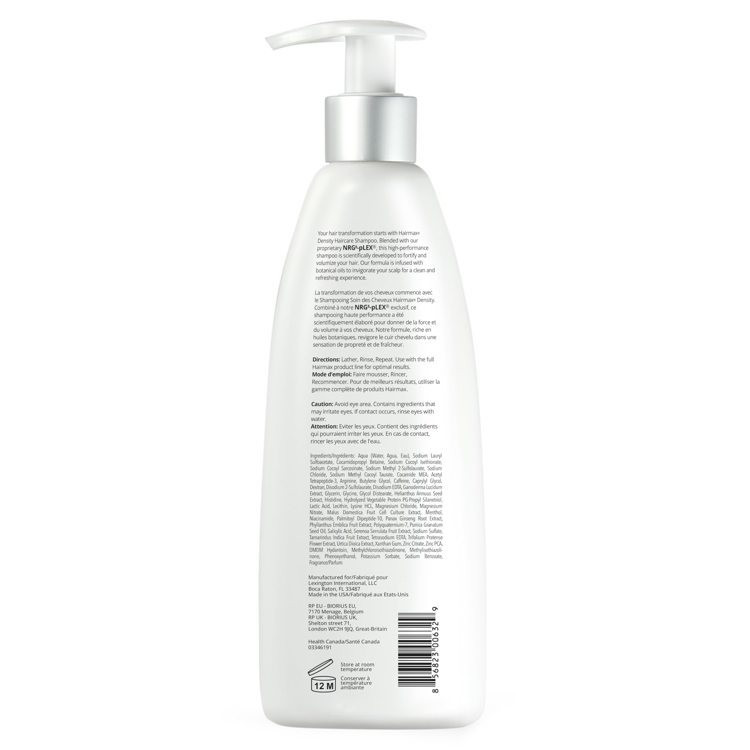 Hairmax Density Shampoo for Thinning Hair – Cleanse & Exfoliate (10 oz)