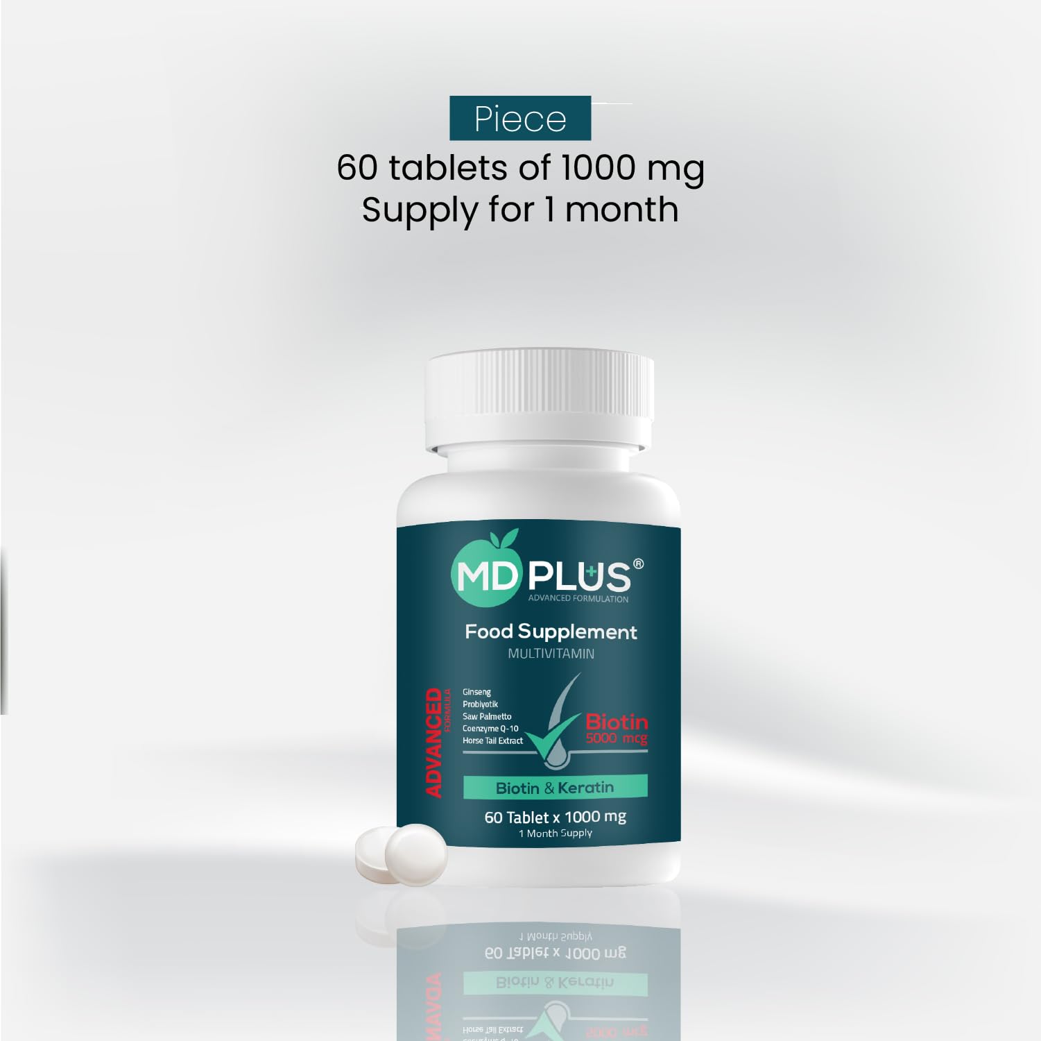 HairMD MD Plus Hair Growth Multivitamin Tablets – Thicker Hair Support