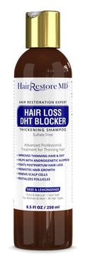 HairRestore MD DHT Blocker Shampoo with Sage & Lemongrass – Biotin, Caffeine, Sulfate-Free for Hair Support & Thickness