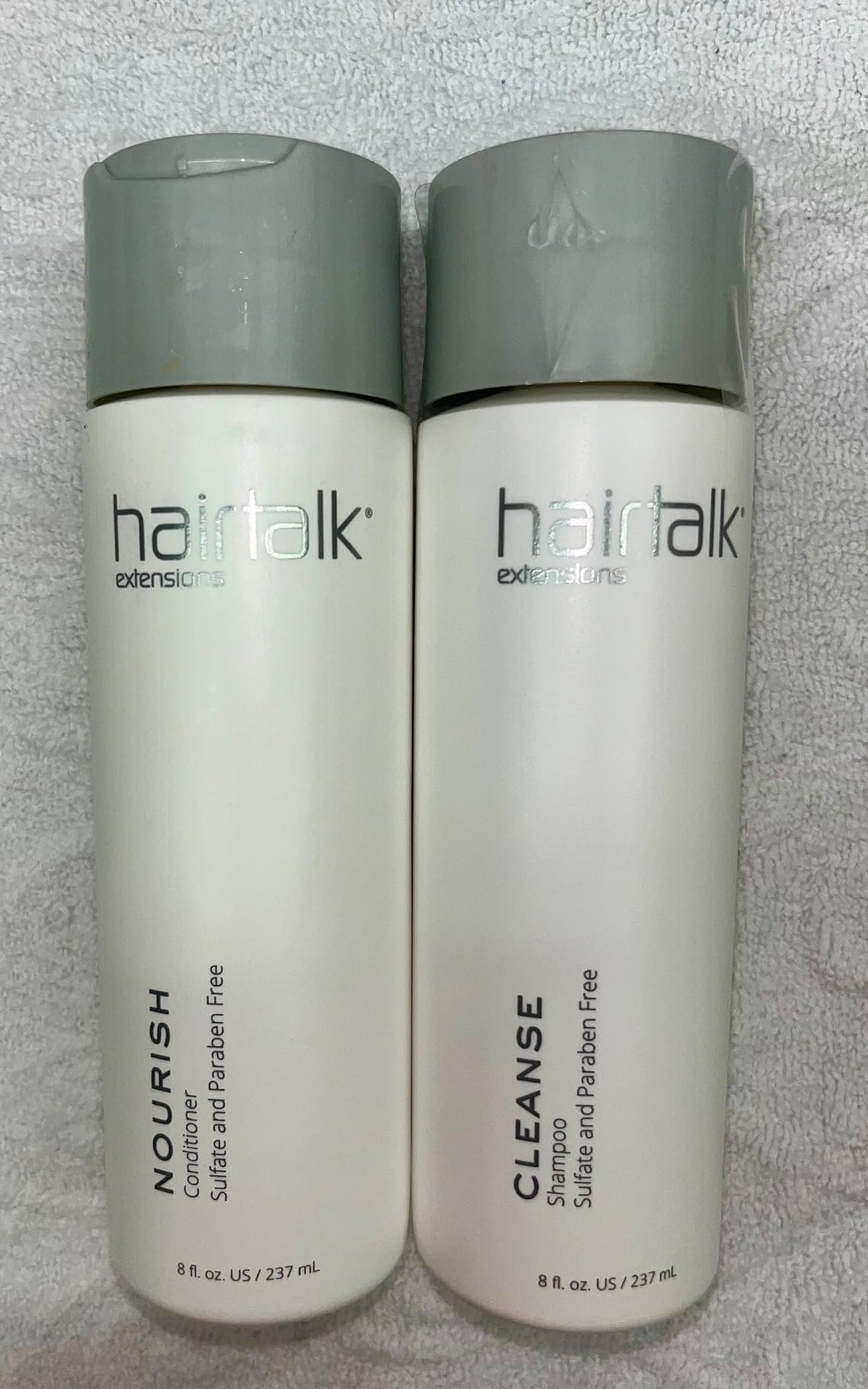 Hairtalk Cleanse Shampoo + Nourish Conditioner DUO | Sulfate-Free, Paraben-Free (8oz Each)