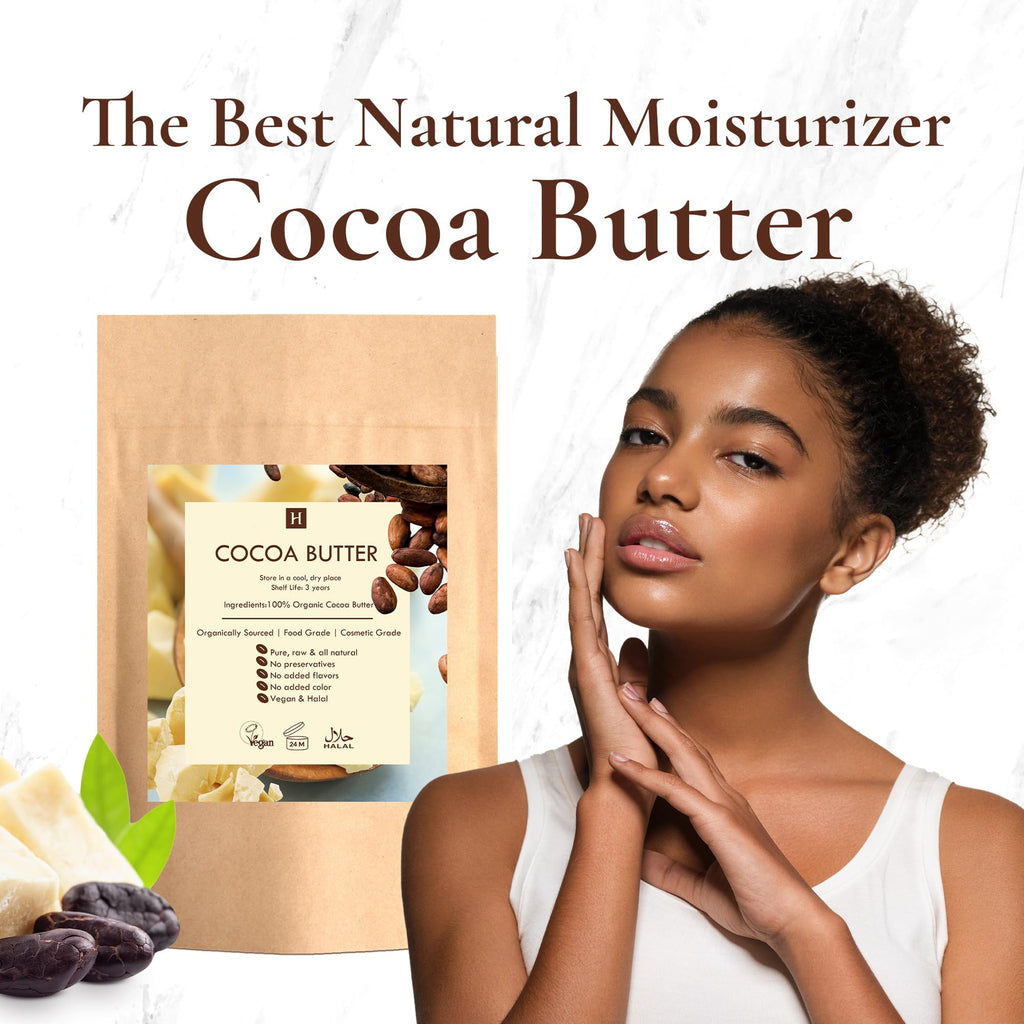 HalalEveryDay Raw Cocoa Butter 5 lb – Unrefined, Food & Cosmetic Grade Chunks