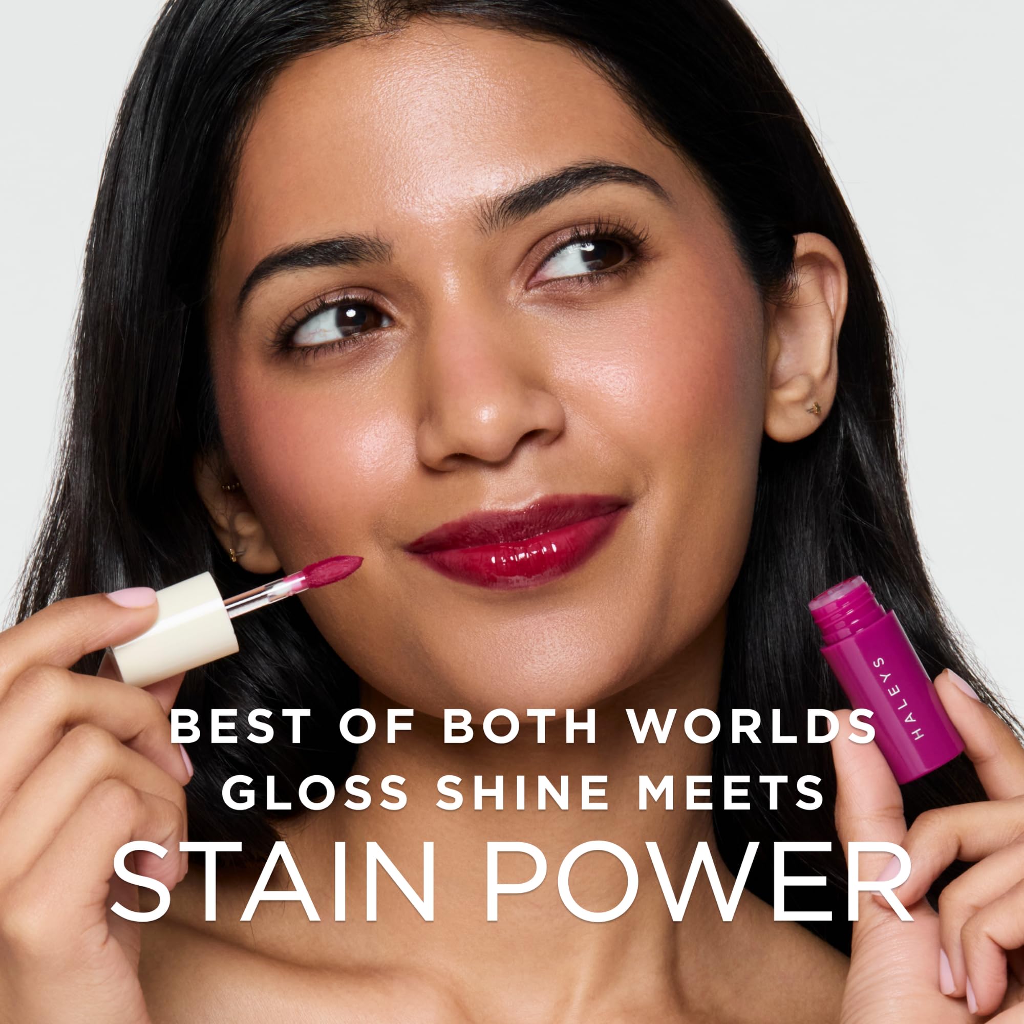 HALEYS Re-dew Lip Gloss to Stain – Hydrating, Kiss-Proof Hybrid with Vegan Squalane & Vitamin E (Flirt)