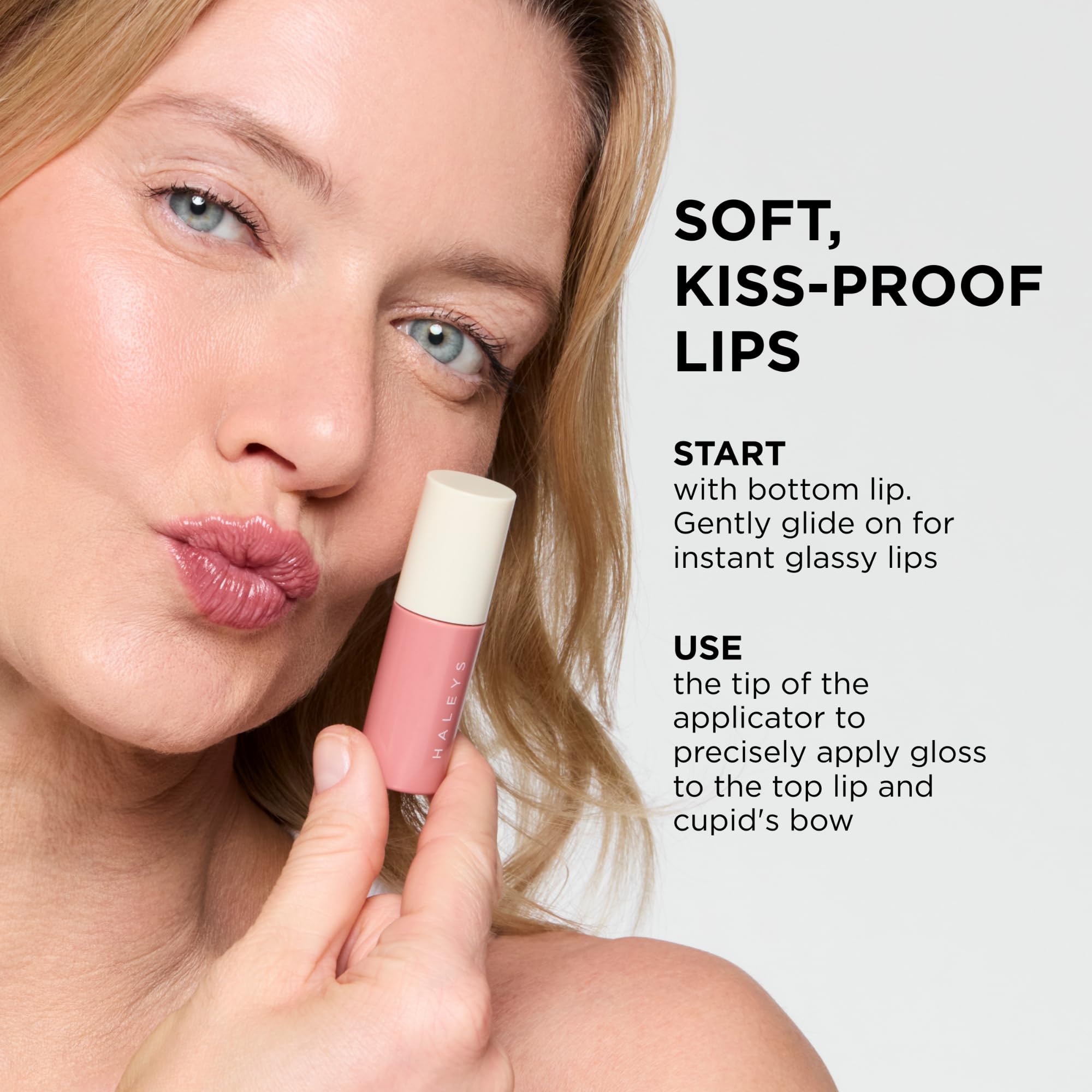 HALEYS Re-dew Lip Gloss to Stain – Hydrating, Kiss-Proof Hybrid with Vegan Squalane & Vitamin E (Flirt)