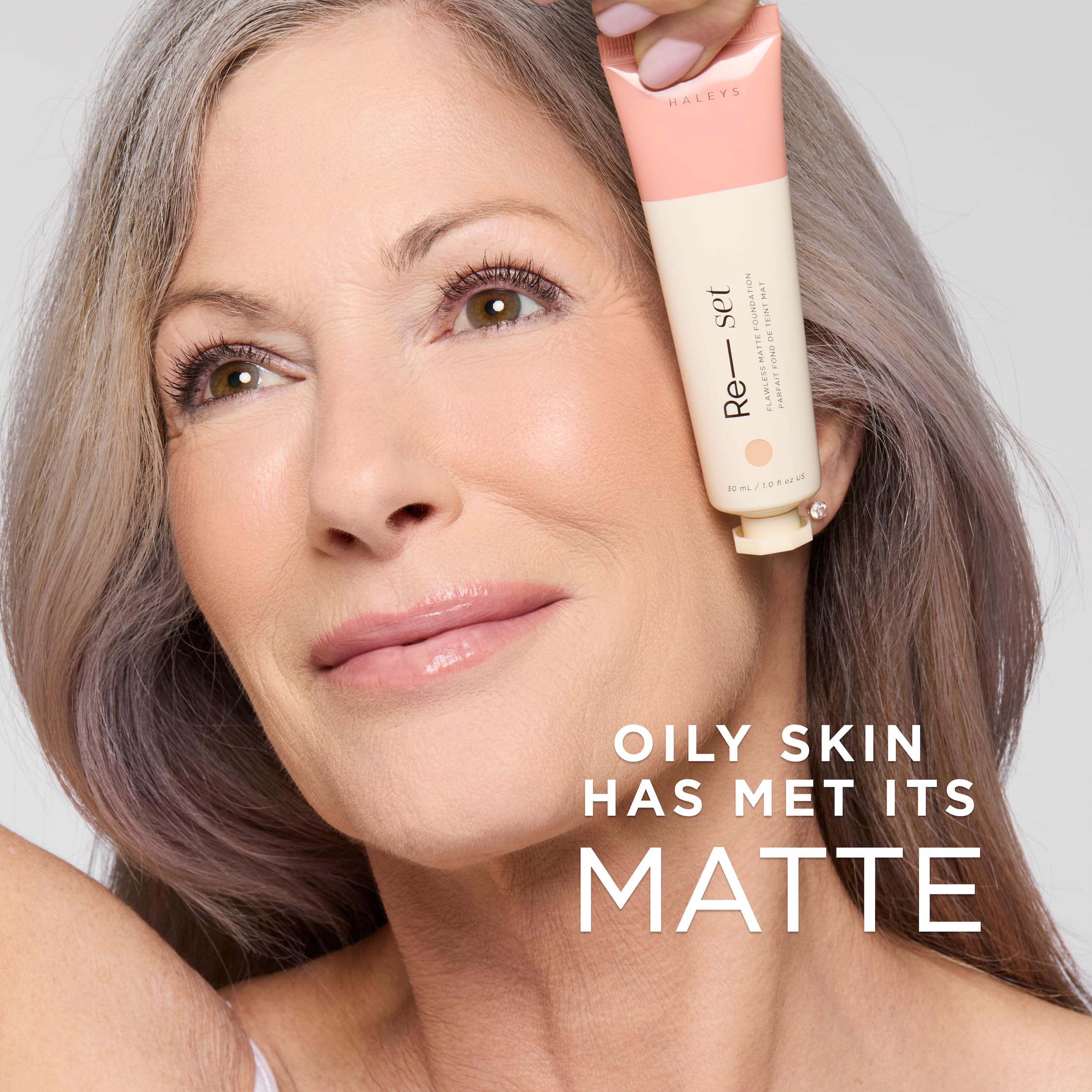 HALEYS Re-set Full Coverage Matte Foundation (2.5) – Vegan, Cruelty-Free, Oil-Free, Long-Wear for Sensitive & Acne-Prone Skin