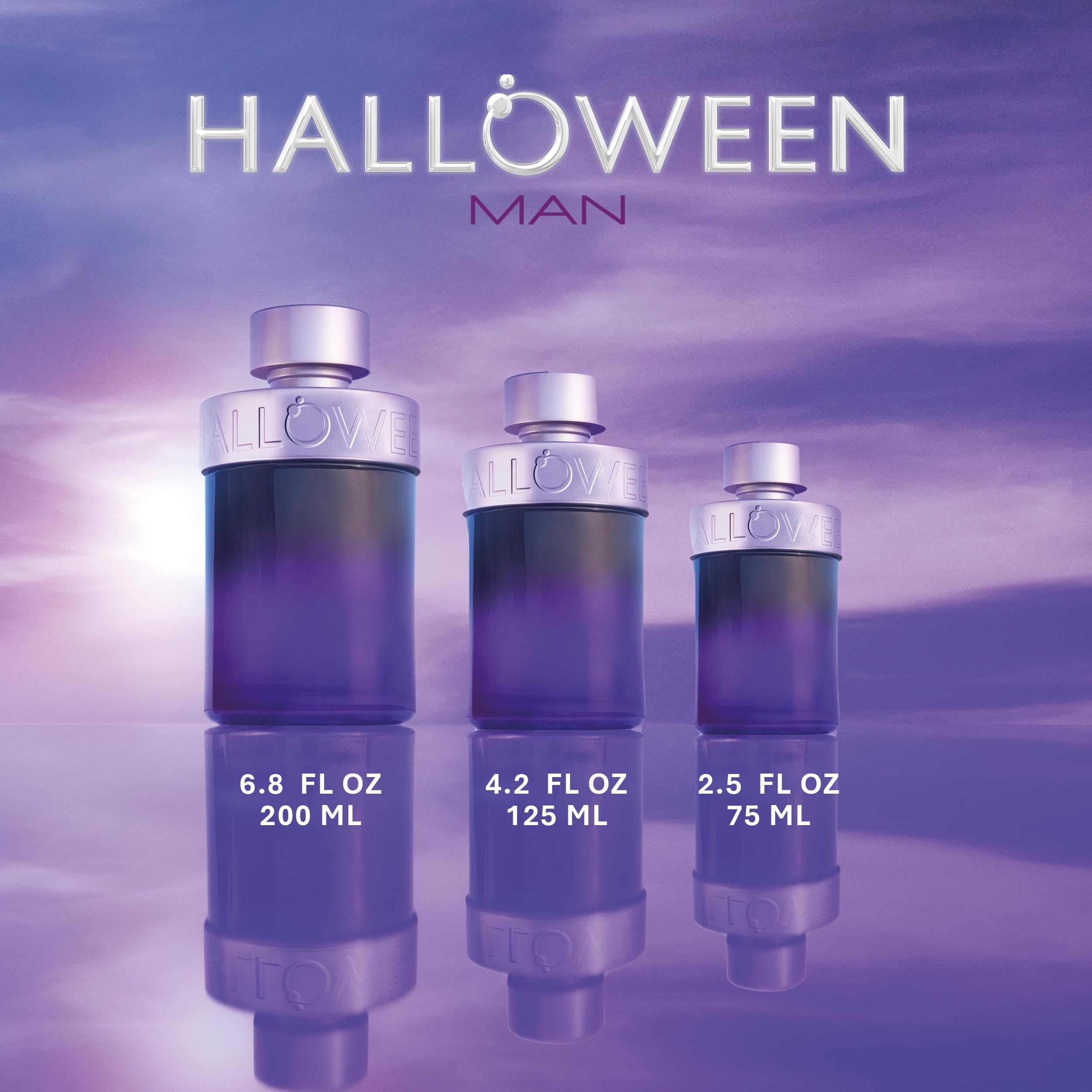 Halloween Man Eau de Toilette for Men – Long-Lasting Warm Spicy Coffee & Amber with Mandarin Orange, Violet Leaf, and Basil | 6.8 fl oz