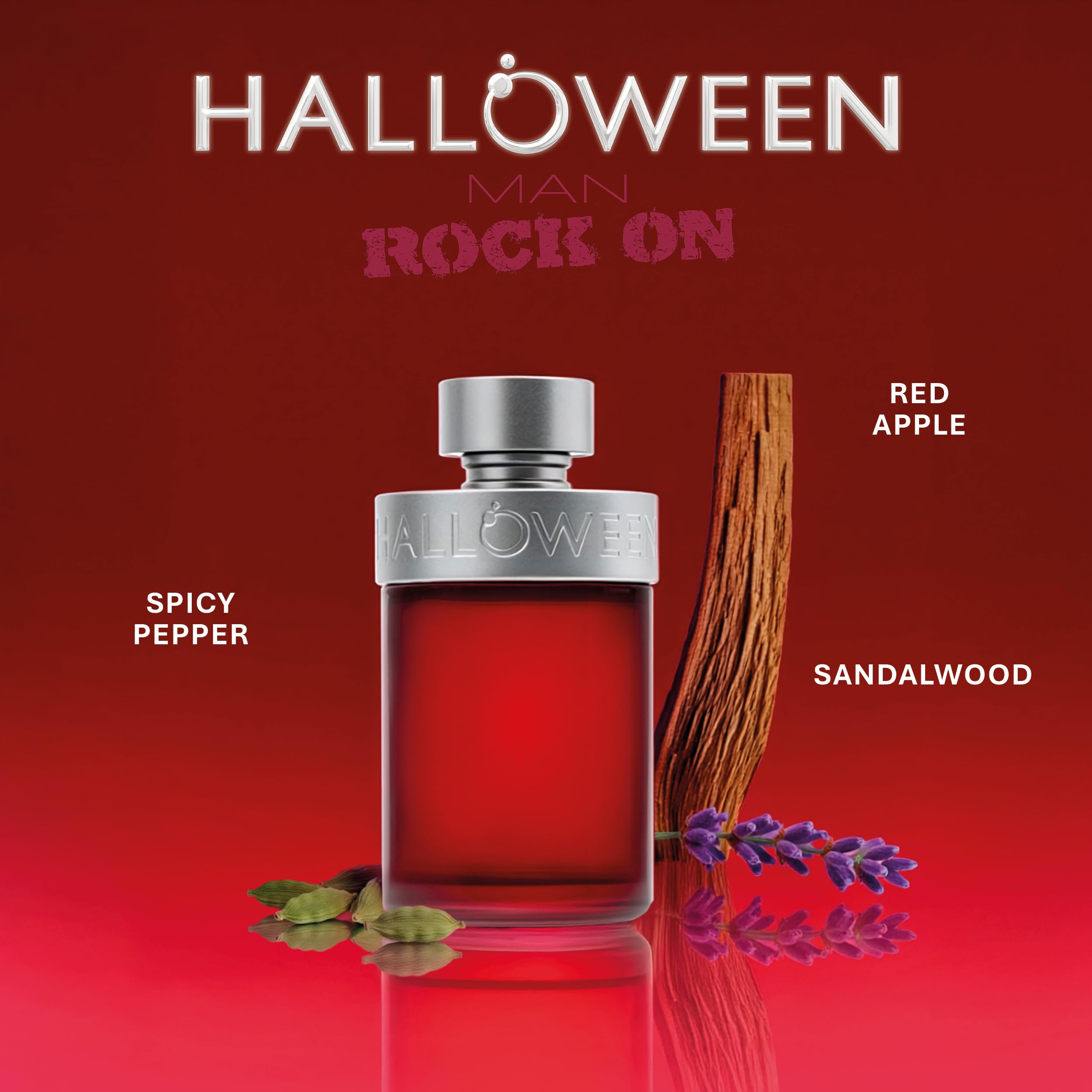 Halloween Man Rock On Eau de Toilette for Men – Woody, Aromatic & Energetic, 4.2 oz