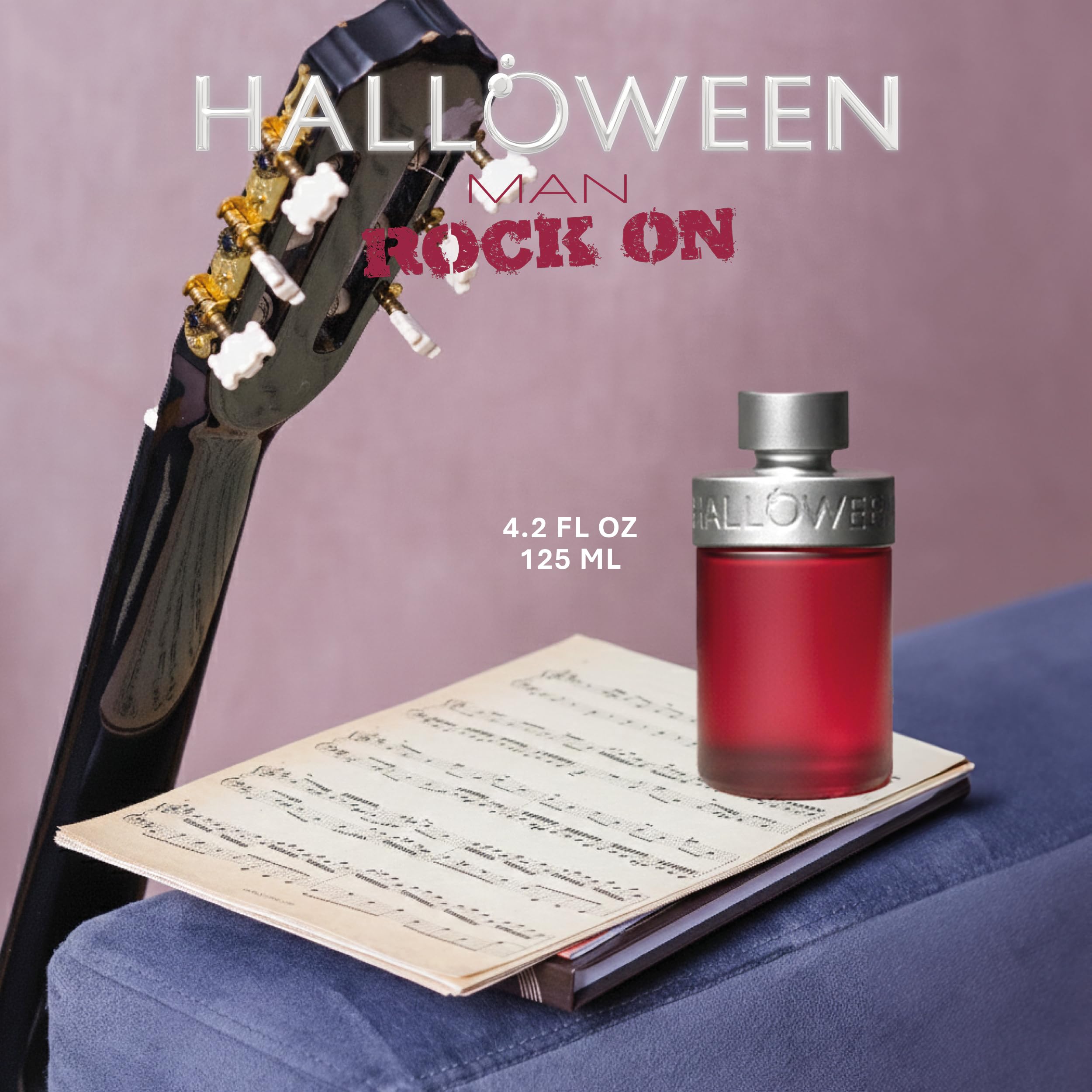 Halloween Man Rock On Eau de Toilette for Men – Woody, Aromatic & Energetic, 4.2 oz