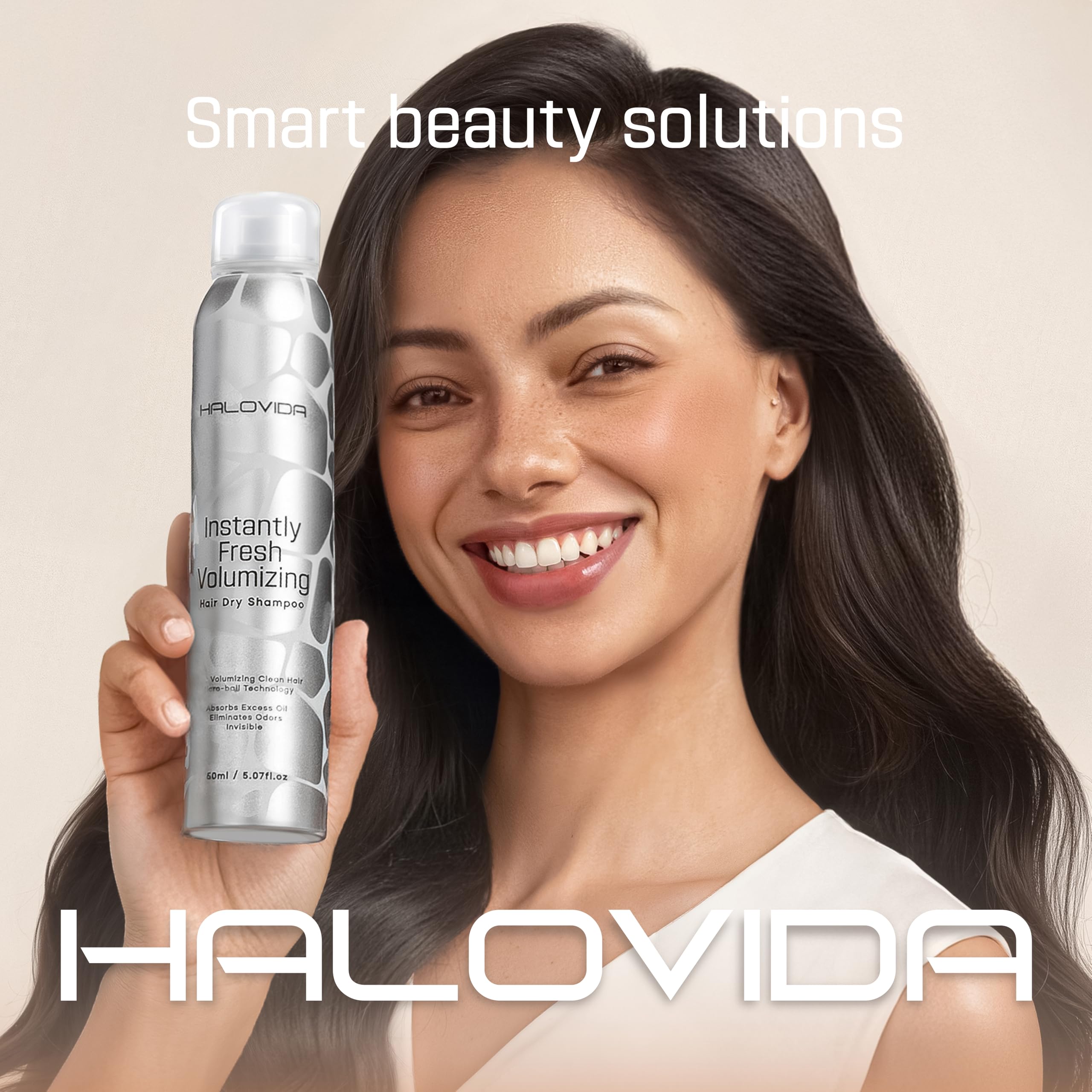 HALOVIDA Dry Shampoo for Women – Invisible Finish, No White Residue, Oil Control & Volume (2 x 5.07 Fl Oz)