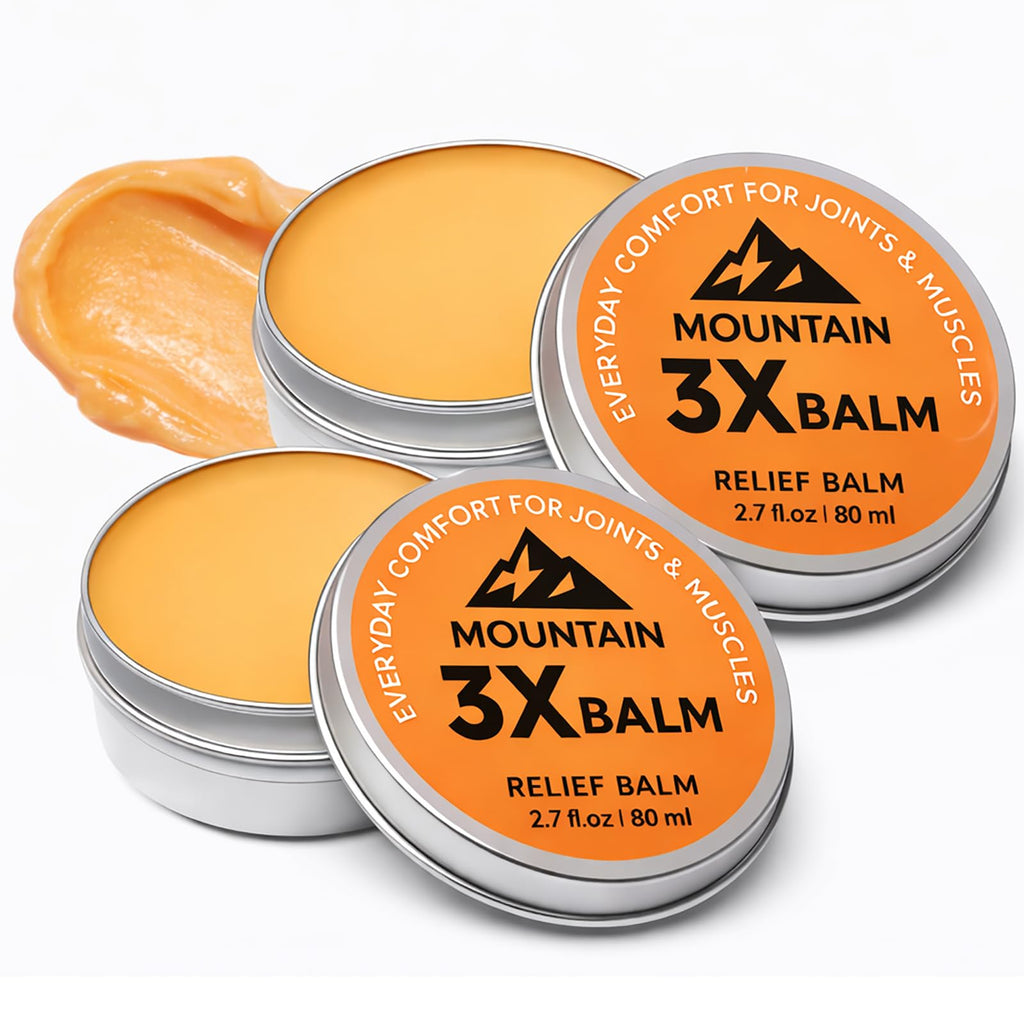 Halpilt Mountain 3X Relief Balm — Organic Arnica & Camphor, 2.7 fl oz, Fast-Absorbing Joint & Muscle Comfort