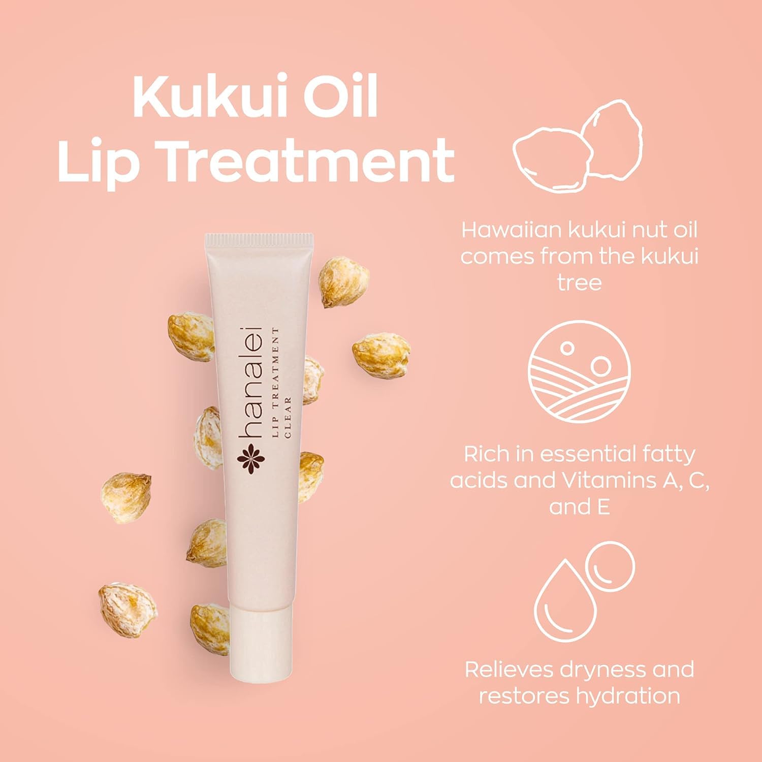 Hanalei Lip Treatment Duo — Hydrating Lip Balm & Repair with Kukui Oil (Full & Travel Size)