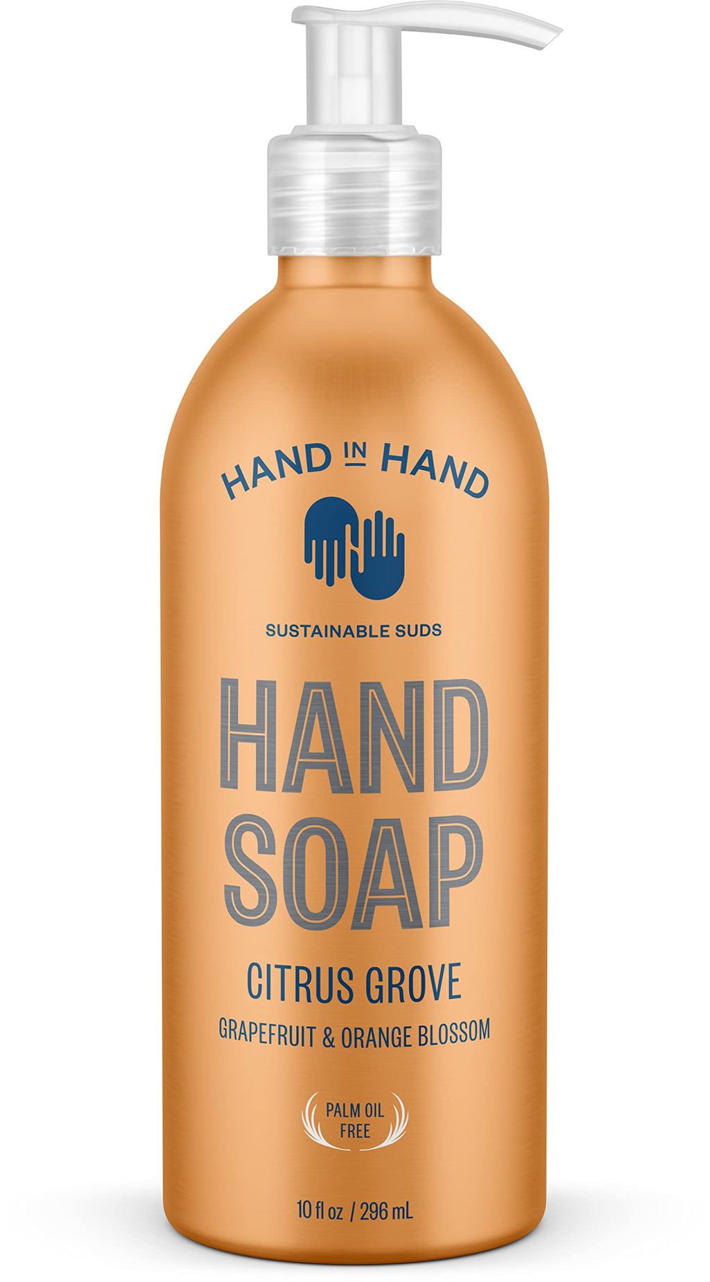 Hand In Hand Citrus Grove Hand Soap – 10 oz | Gentle Cleansing, No Animal Testing