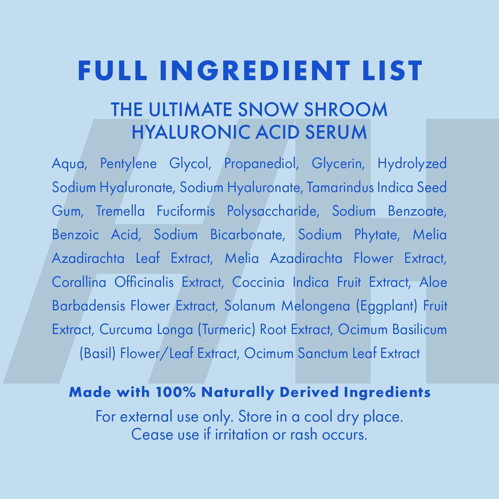 Handmade Heroes Tremella Hyaluronic Serum – All-Natural, Vegan, Fragrance-Free Hydration