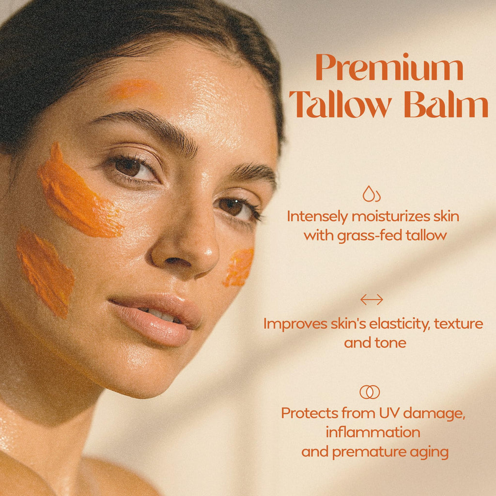 The Tallow Studio Antioxidant Tallow Face Balm – Grass-Fed & Organic, Handmade (2 oz)