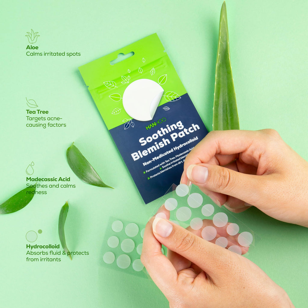 HANHOO Soothing Blemish Patch Bundle | 88 Patches with Salicylic Acid, Tea Tree & Aloe