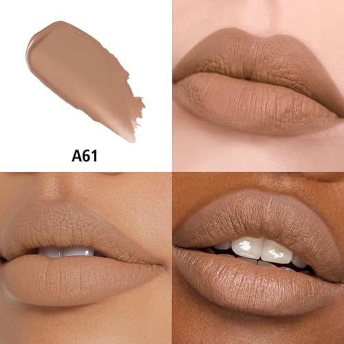 HANLADY Nude Brown Dark Red Lipstick 3pc – Long-Wearing Matte Lip Colors (Vegan & Cruelty-Free)