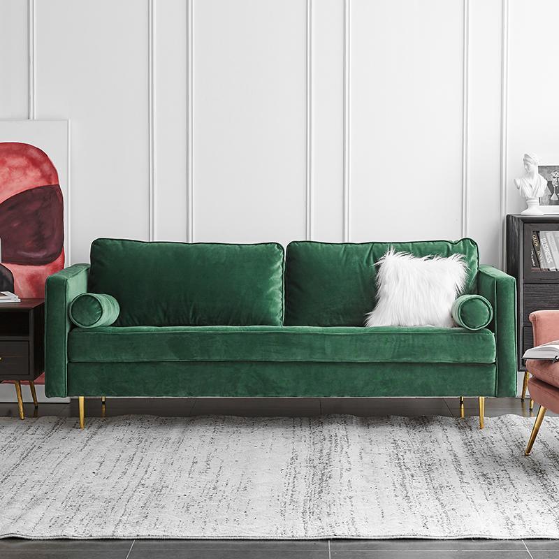 Hanoi Two Seater Sofa, Velvet