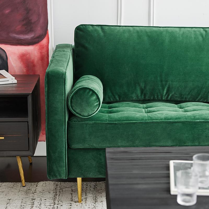 Hanoi Two Seater Sofa, Velvet