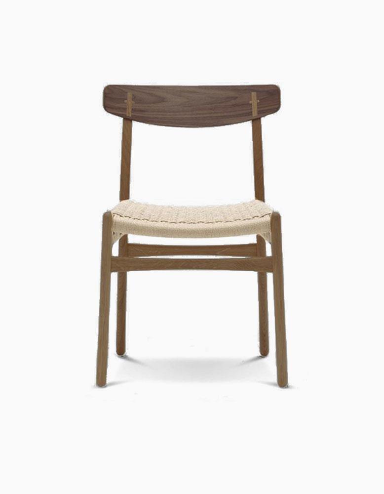 Classical Hans.W CH01 Rattan Dining Chair, Dark Oak