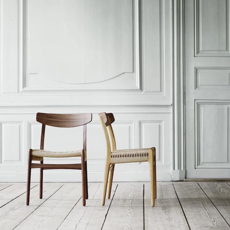Classical Hans.W CH01 Rattan Dining Chair, Dark Oak