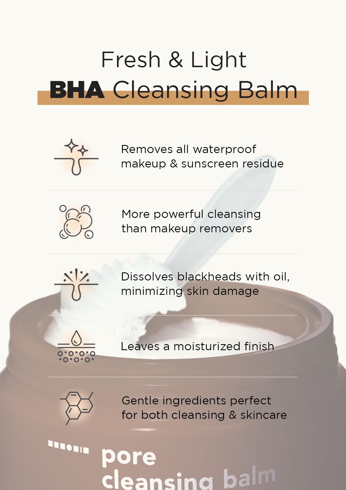 Hanskin BHA Pore Cleansing Balm – Korean Melting Cleanser for Oily & Combination Skin