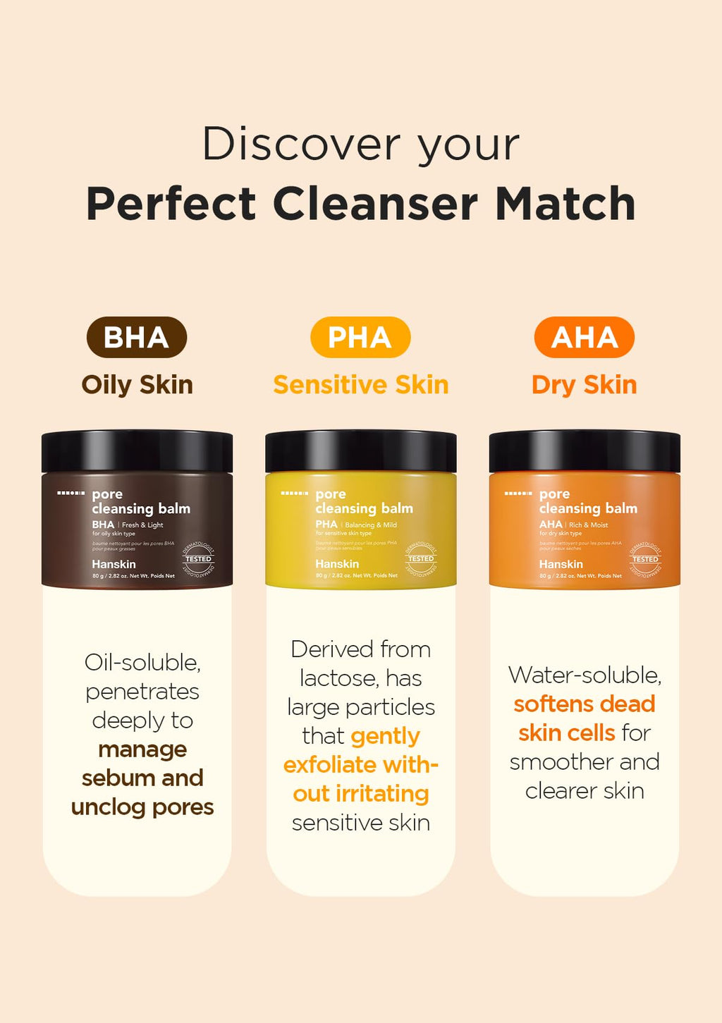Hanskin BHA Pore Cleansing Balm – Korean Melting Cleanser for Oily & Combination Skin