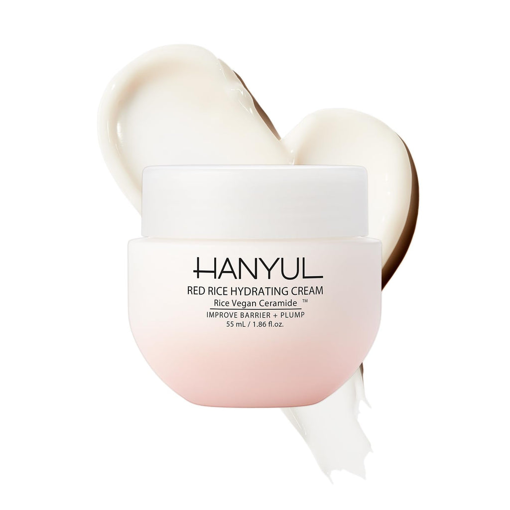 HANYUL Red Rice Hydrating Cream with Fermented Rice Extract | Vegan Ceramide Moisturizer for Deep Hydration & Radiant Skin