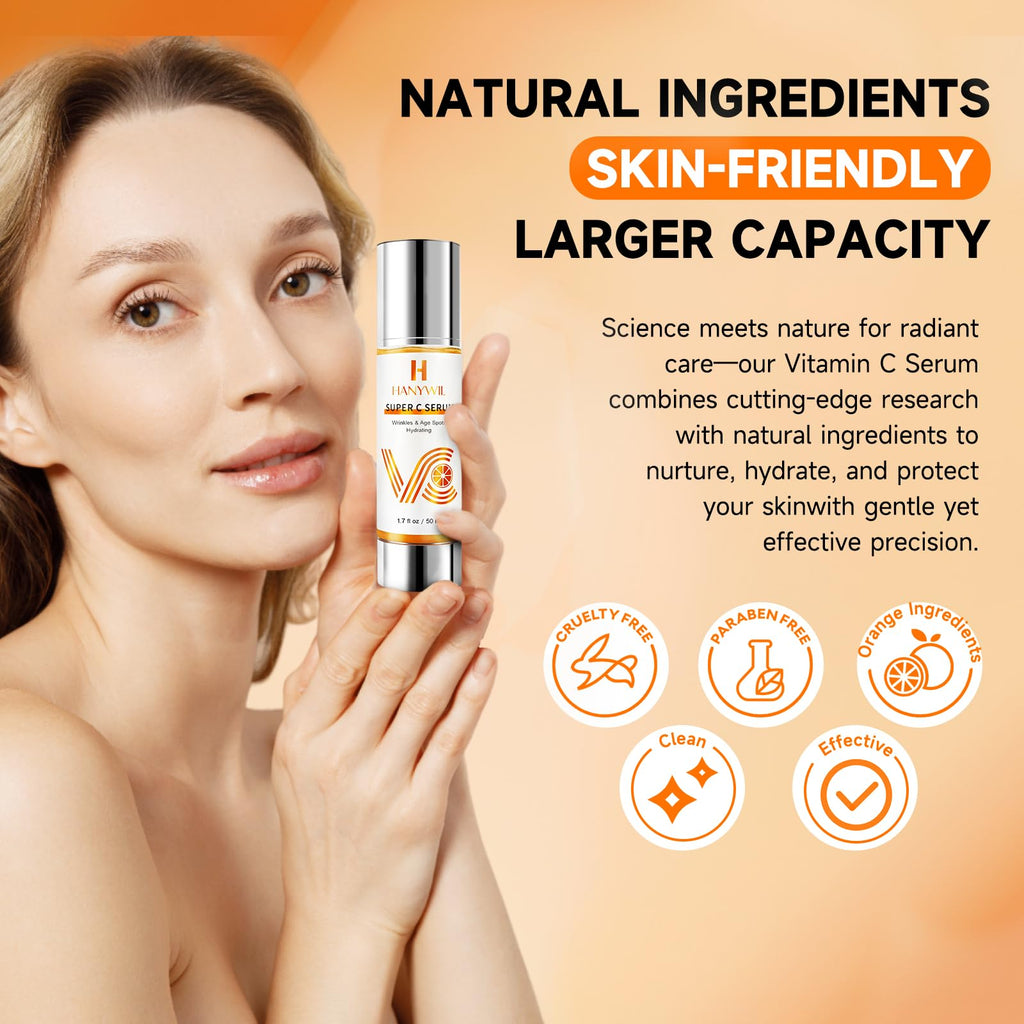 HANYWIL 20% Vitamin C Serum for Mature Skin — Target Age Spots & Wrinkles