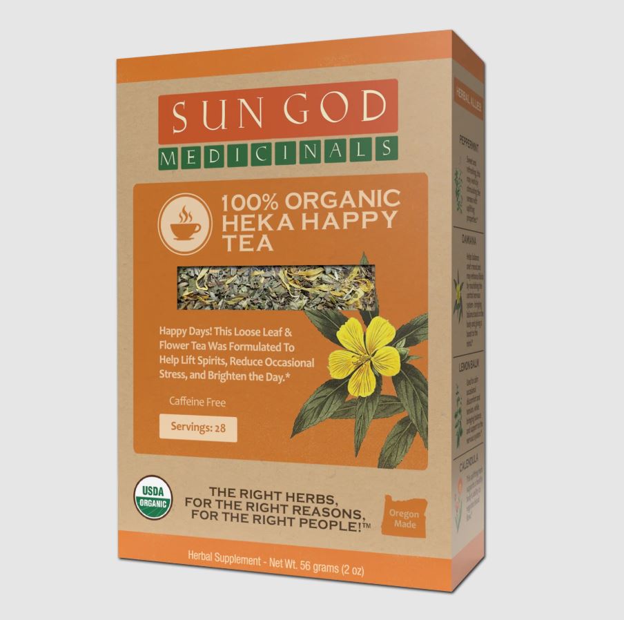 Organic Heka HAPPY Herbal Tea with 10 FREE Tea Bags