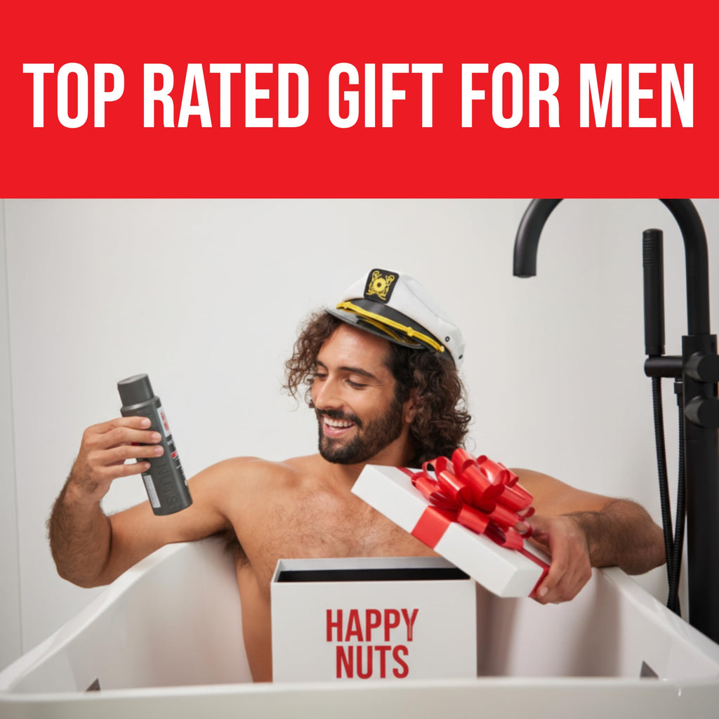 HAPPY NUTS Comfort Cream Deodorant – Aluminum-Free, Fragrance-Free Anti-Chafe for Men (2 x 2.25 oz)