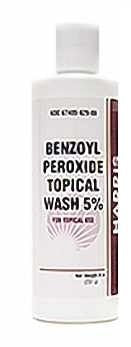 Harris Pharma 5% Benzoyl Peroxide Wash – 8 oz for Acne-Prone Skin