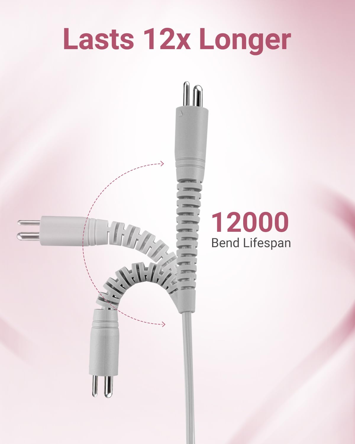 Hasakhi Handpiece Wire for Nail Drill – Durable 2-Pin Cord for SC320H/SC320I/SC320C/SC300F/SM200F/SC330G