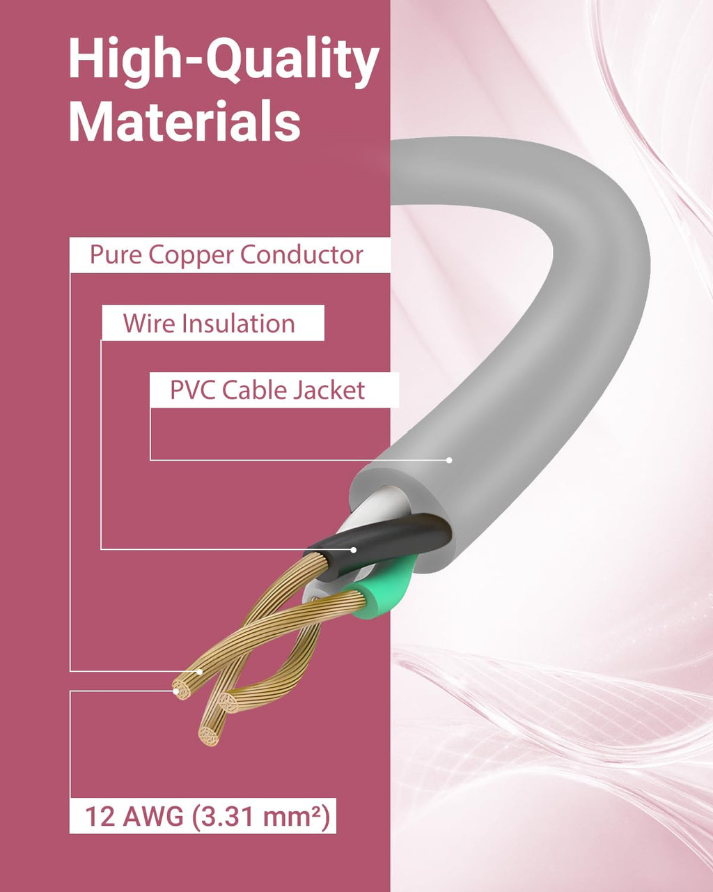 Hasakhi Handpiece Wire for Nail Drill – Durable 2-Pin Cord for SC320H/SC320I/SC320C/SC300F/SM200F/SC330G