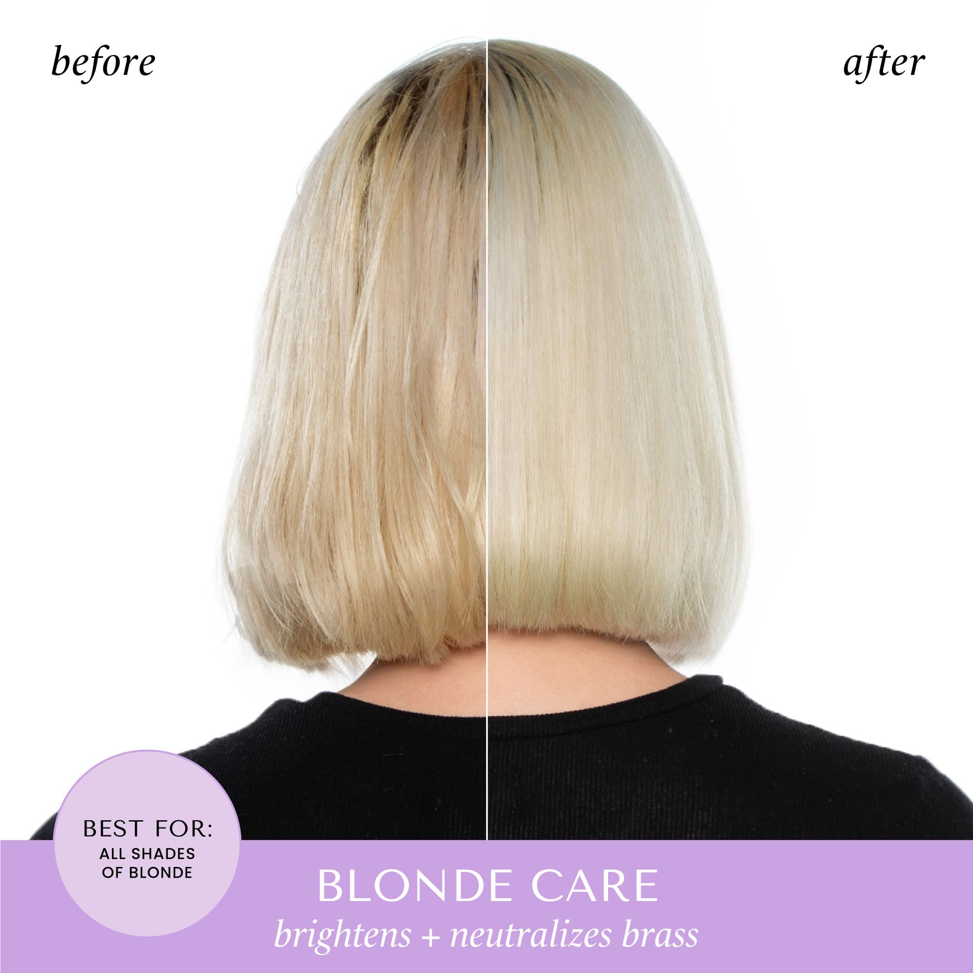 HASK Blonde Care Shampoo + Conditioner Set | Sulfate-Free, Gluten-Free, Vegan, Color Safe | 12oz Each