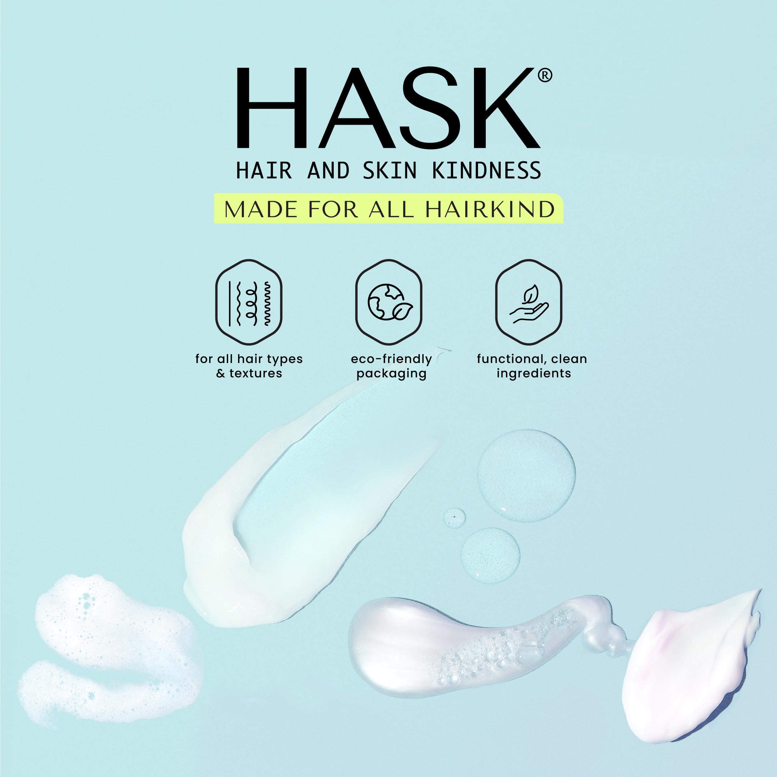 HASK Blonde Care Shampoo + Conditioner Set | Sulfate-Free, Gluten-Free, Vegan, Color Safe | 12oz Each