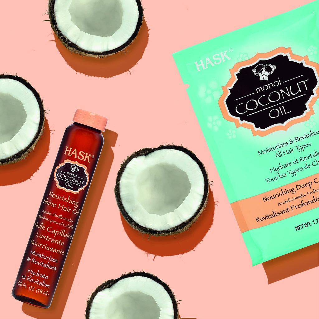 HASK Coconut Nourishing Deep Conditioner – Color Safe, Gluten Free, Sulfate Free (Pack of 12)