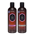 HASK Curl Care Shampoo + Conditioner Set — Coconut & Argan Oil, 12oz Each | Sulfate-Free, Color Safe, Vegan