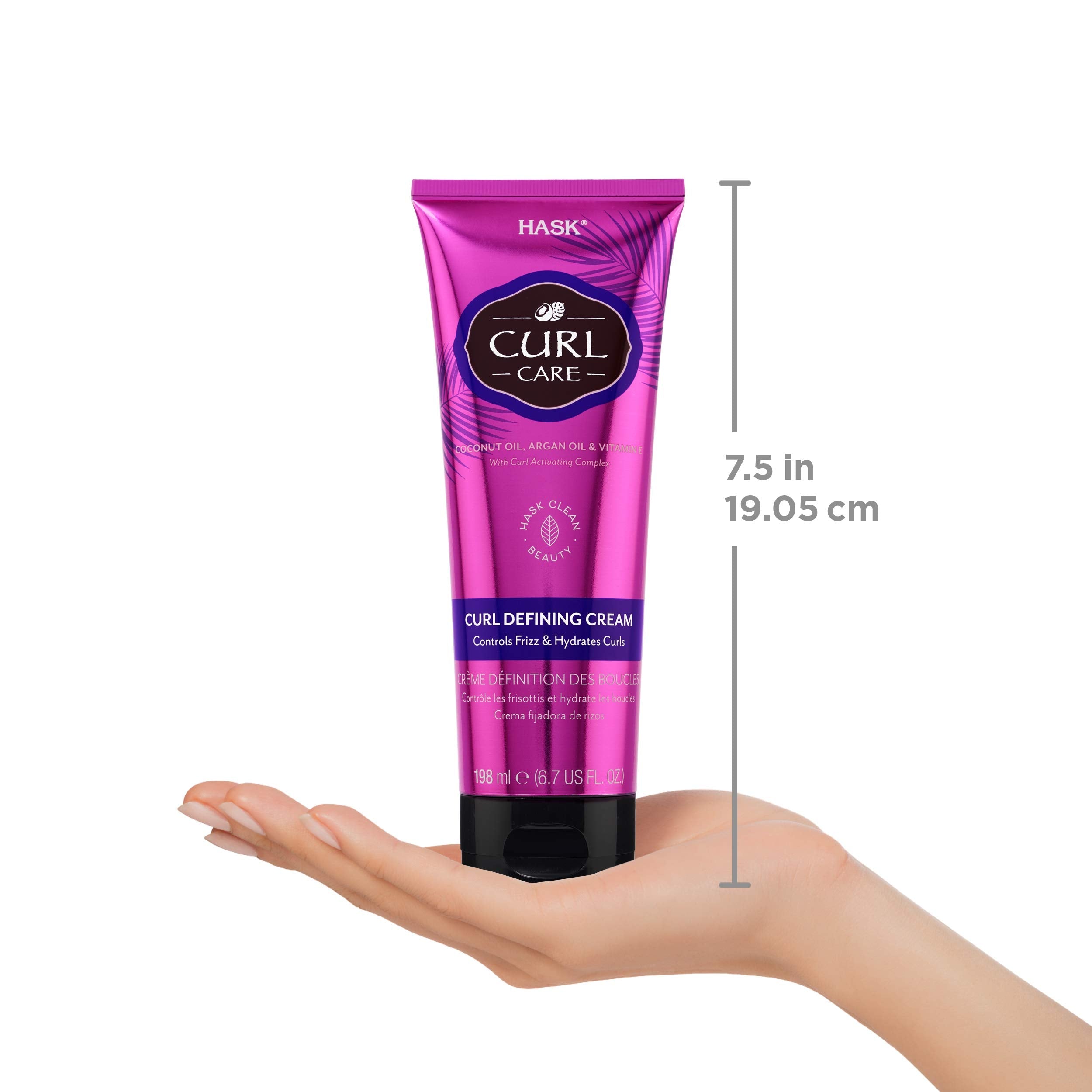 HASK Hair Cream - Curl Care Defining Cream Bundle | Vegan, Cruelty-Free, Color Safe