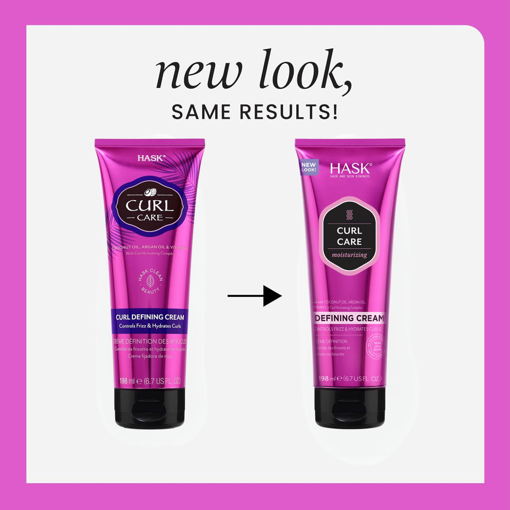HASK Hair Cream - Curl Care Defining Cream Bundle | Vegan, Cruelty-Free, Color Safe