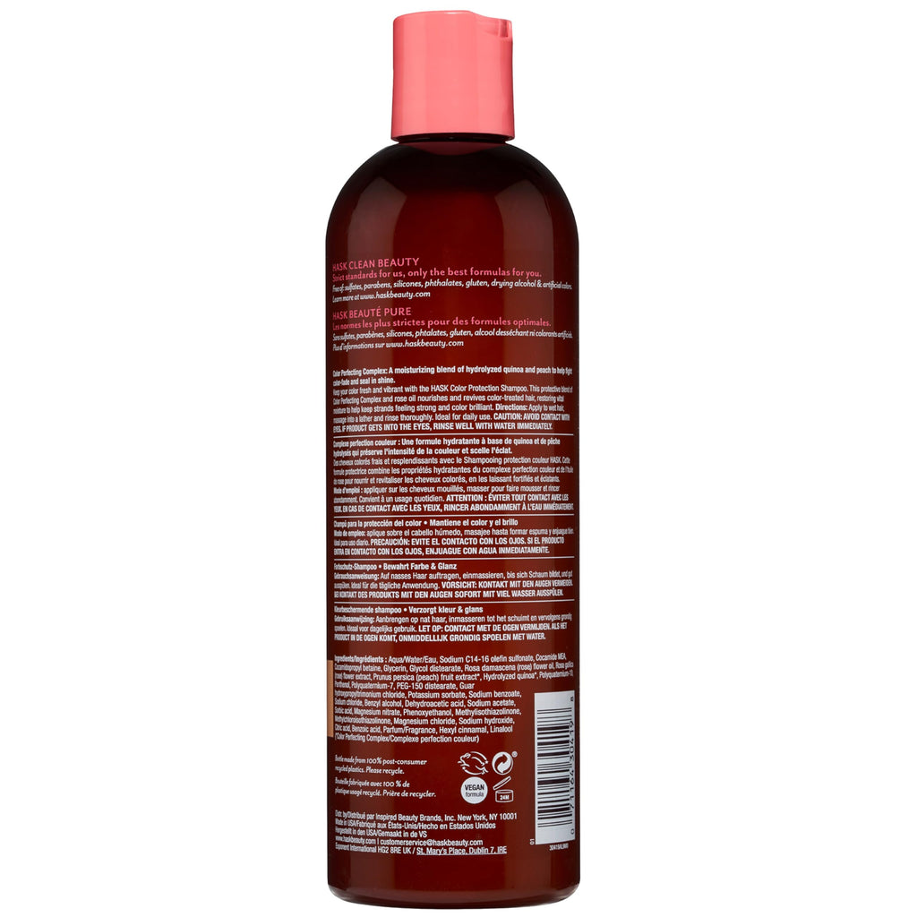 HASK Color Care Shampoo + Conditioner Set for Color-Treated Hair | Sulfate-Free, Vegan, Cruelty-Free