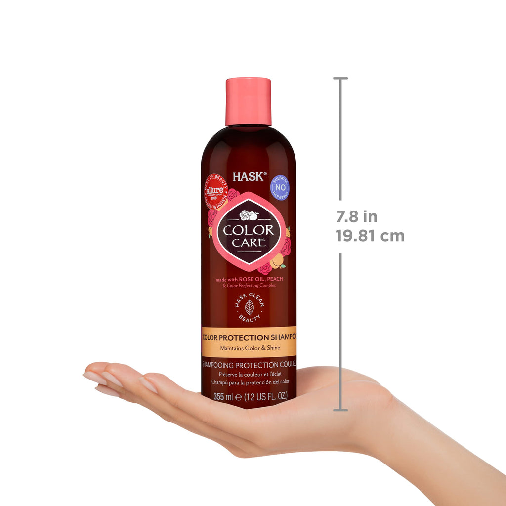HASK Color Care Shampoo + Conditioner Set for Color-Treated Hair | Sulfate-Free, Vegan, Cruelty-Free