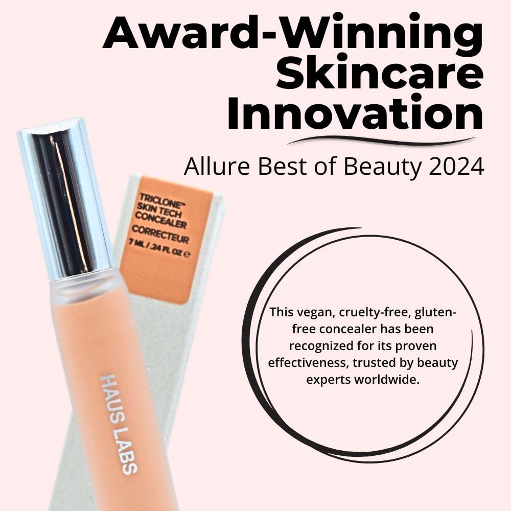 HAUS LABS Triclone Skin Tech Hydrating Concealer – 22 Light Medium Peach