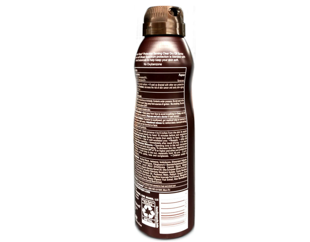 Hawaiian Tropic Dry Oil Clear Spray SPF30 – 5.2 oz Pack of 2